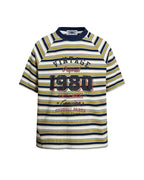 Retro striped short sleeves