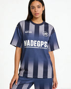 Gradient striped athletic t-shirt