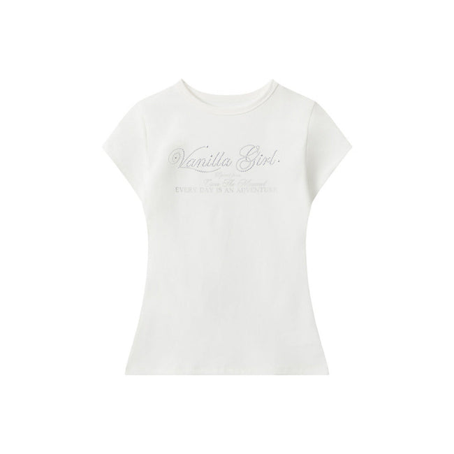 Slim-fit versatile printed short sleeves Main Image
