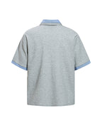 Embroidered Colorblock Short Sleeve T-Shirt