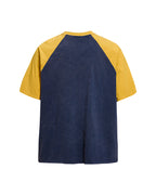 Distressed five-star short-sleeved shirt