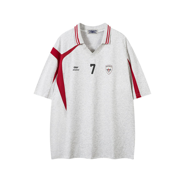 Contrast color short sleeves Hover Image