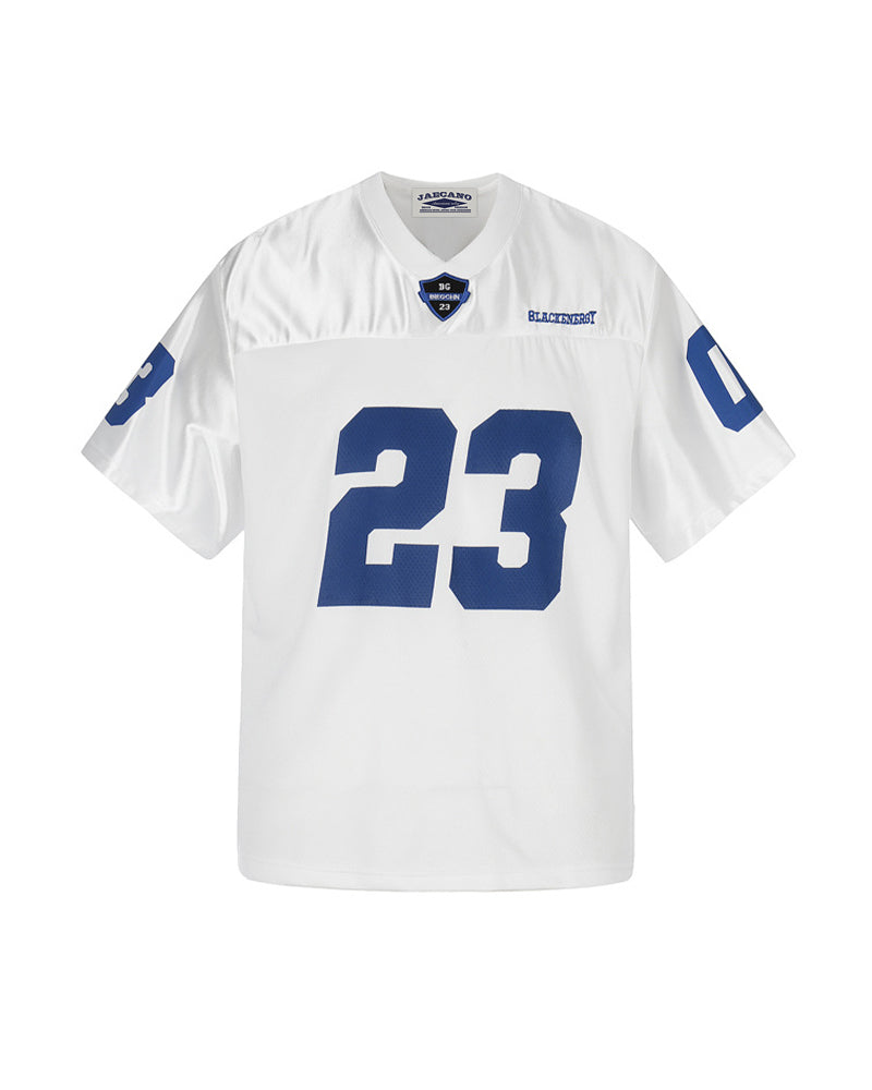 spliced sports short-sleeved shirt