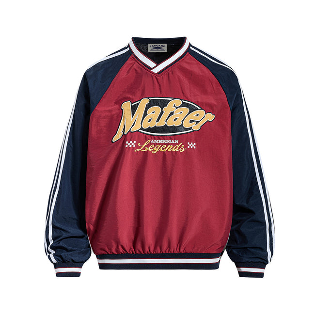 Retro contrast color sweatshirt Hover Image