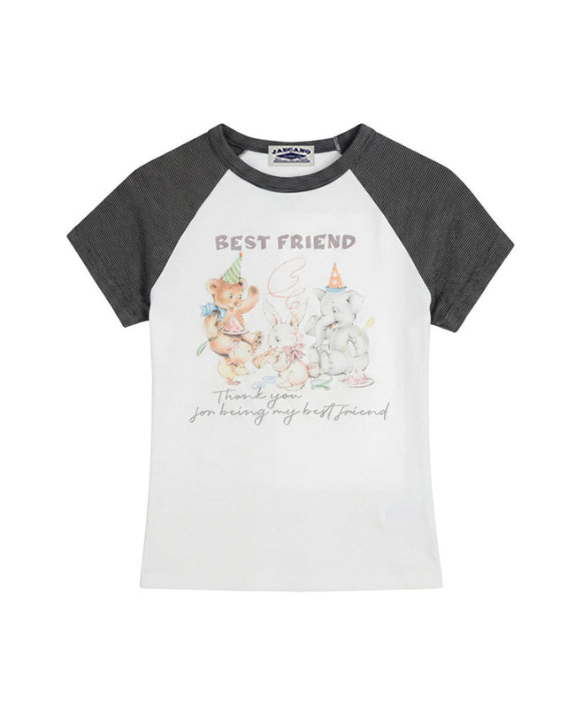 Retro contrast short sleeves Main Image