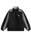 Retro reversible three stripes contrasting color jacket