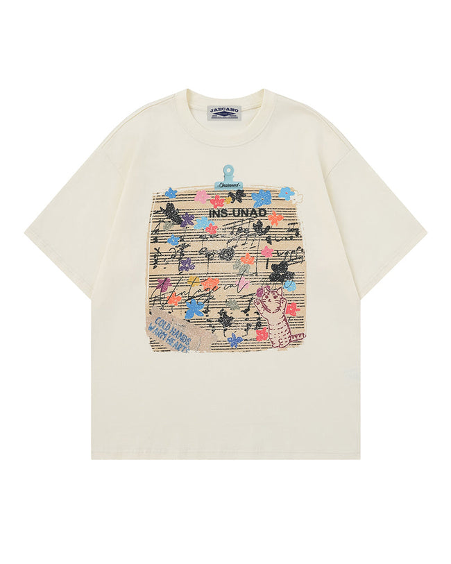 Retro casual versatile short-sleeved shirt Hover Image