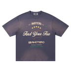 Washed short-sleeved shirt