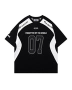 Sports style patchwork short sleeves