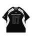 Sports style patchwork short sleeves