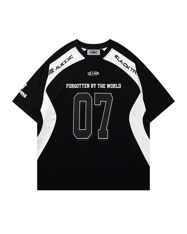 Sports style patchwork short sleeves Hover Image