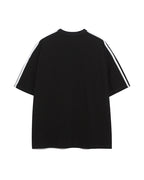 Contrast color letter print short sleeves