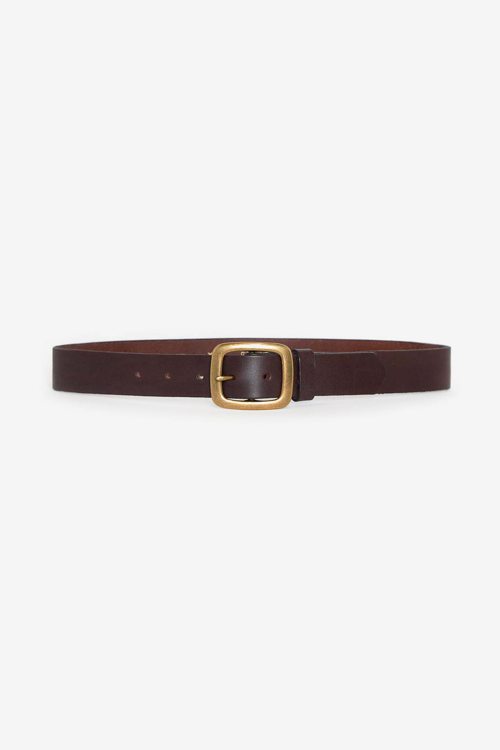 RSALBT04 - Unisex Rectangle Center Bar Buckle Leather Belt
