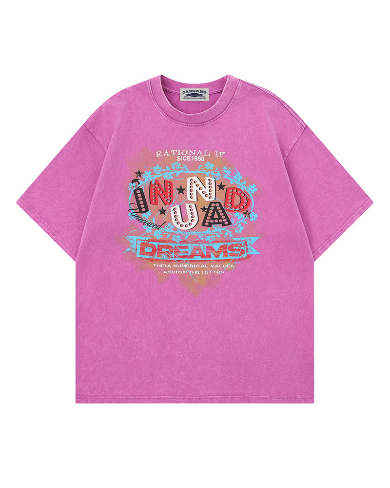 Retro casual short sleeves