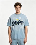 Casual Embroidered Sports Short-Sleeve