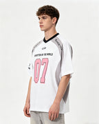 Sports style patchwork short sleeves