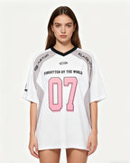 Sports style patchwork short sleeves