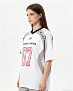 Sports style patchwork short sleeves