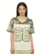 Retro sports short sleeves
