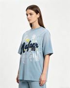 Casual Embroidered Sports Short-Sleeve