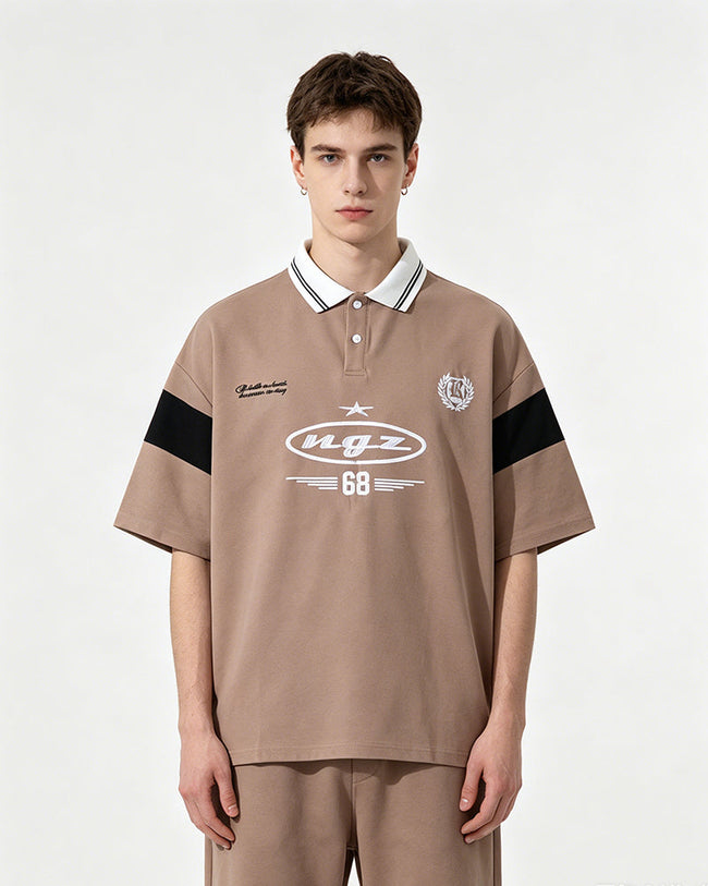 Digital Embroidered Short-Sleeve Hover Image