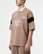 Digital Embroidered Short-Sleeve