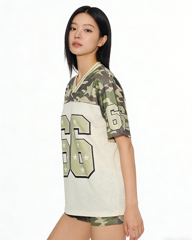 Retro sports short sleeves