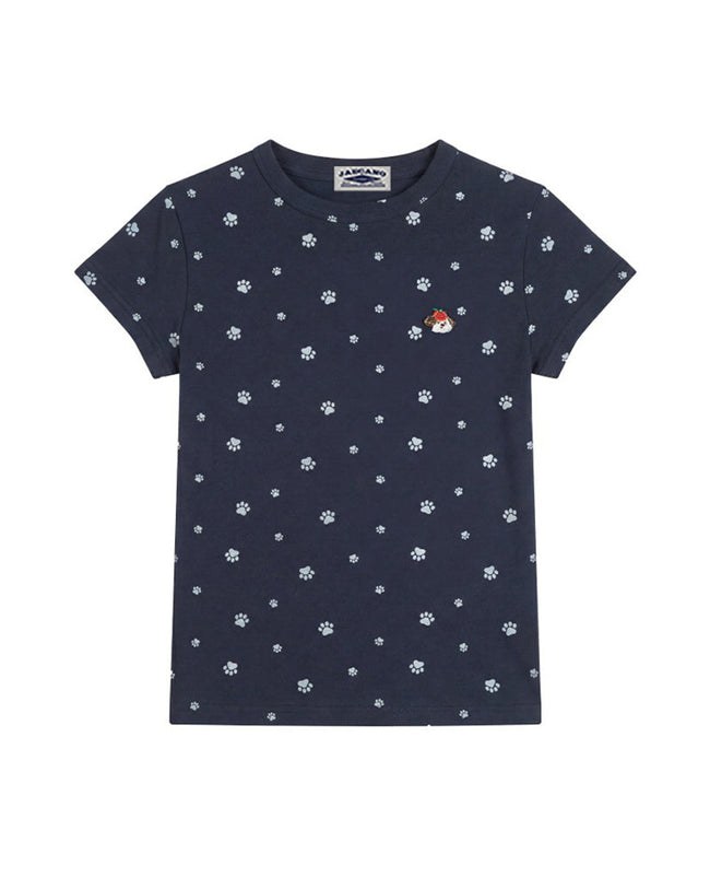 Puppy Paw Print Slim Fit Short Sleeve Hover Image