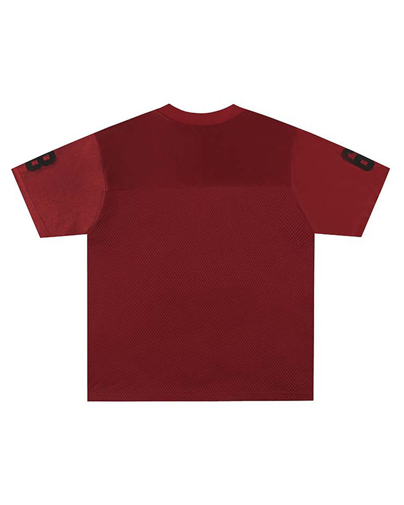 Embroidered sports short sleeves