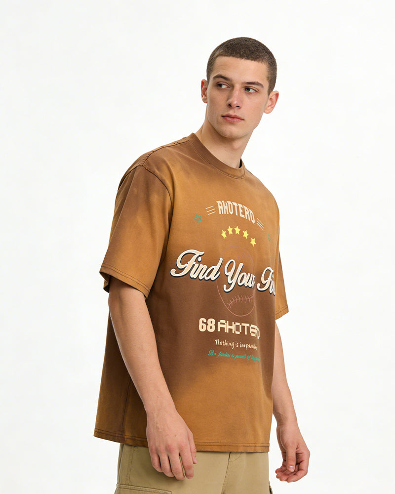 Washed short-sleeved shirt