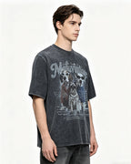 Retro casual short-sleeved shirt