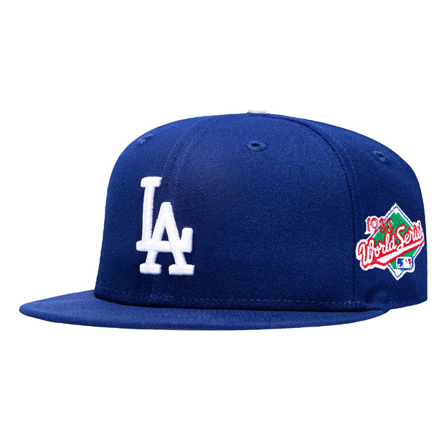 New Era 59Fifty Los Angeles Dodgers 1988 World Series Patch Hat - Royal Hover Image