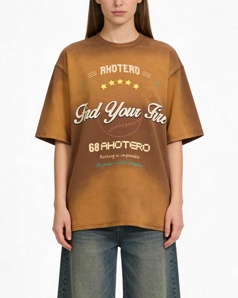 Washed short-sleeved shirt