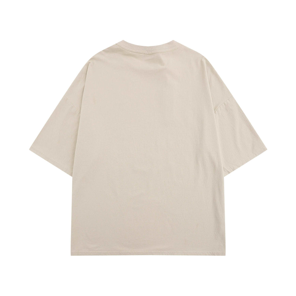 retro cartoon print short sleeves