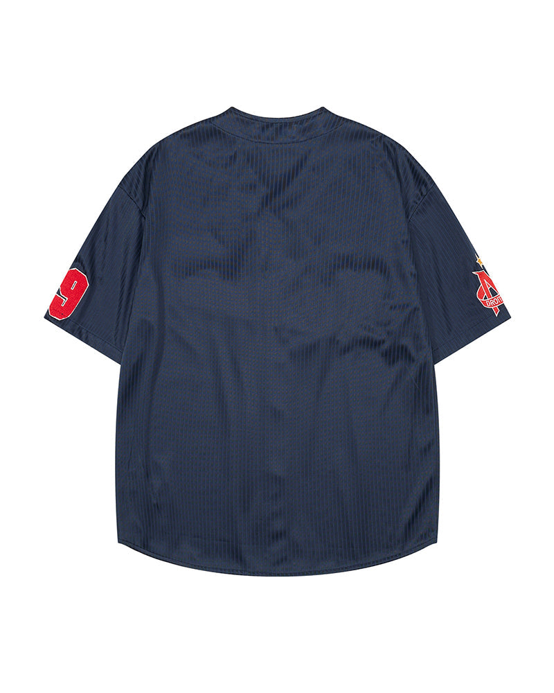 Retro baseball short-sleeved shirt