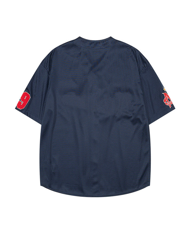 Retro baseball short-sleeved shirt Main Image