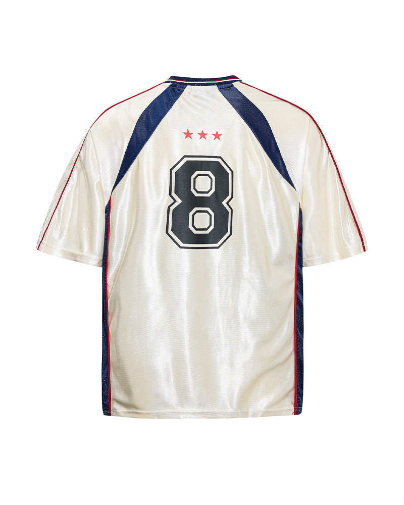 Retro Color Block Sports T-shirt