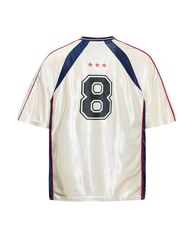 Retro Color Block Sports T-shirt Main Image