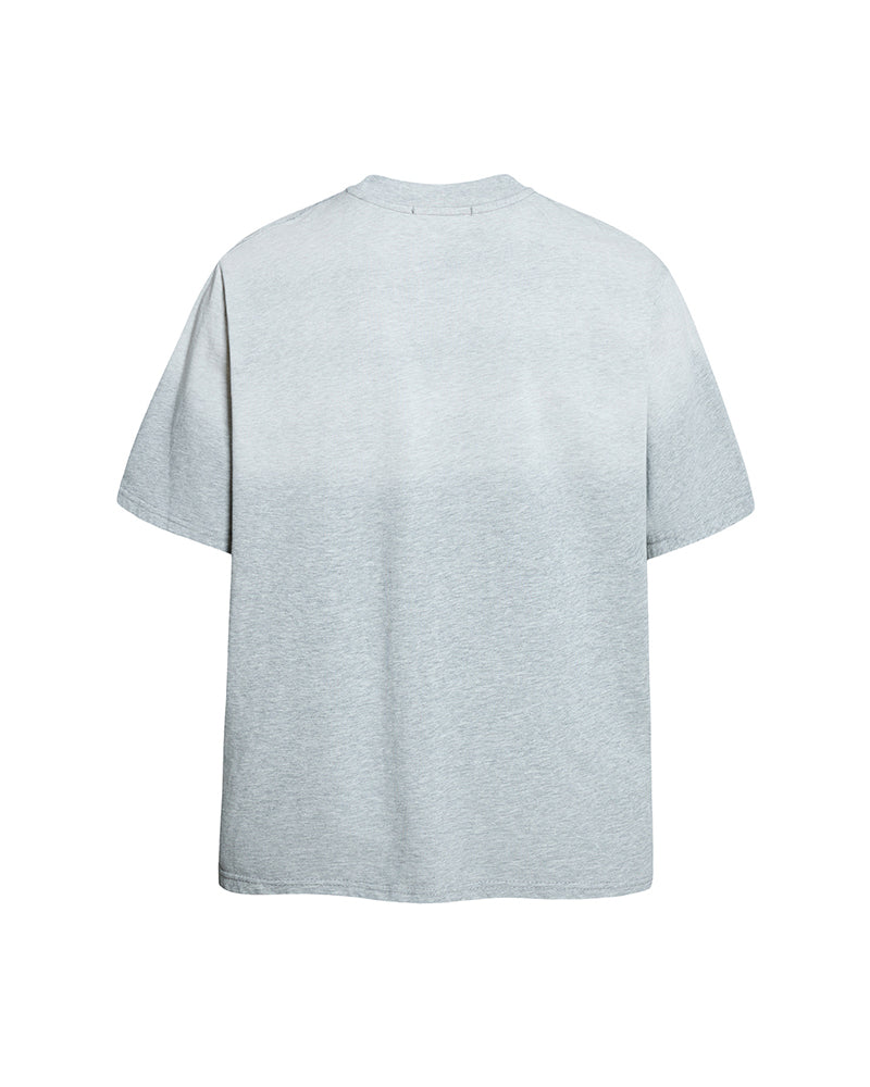 Distressed Print Short-Sleeve