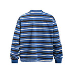 Striped color-blocked sweatshirt