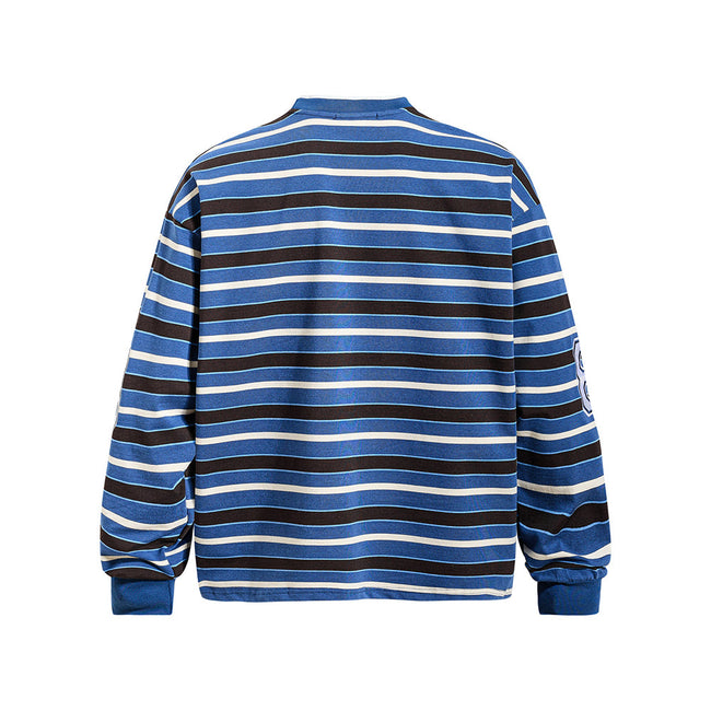 Striped color-blocked sweatshirt Main Image