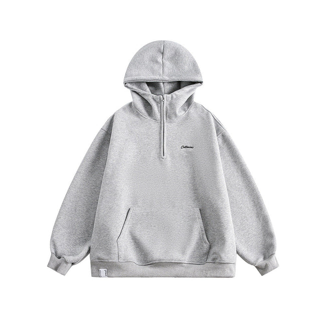vintage stand collar hooded jacket Hover Image