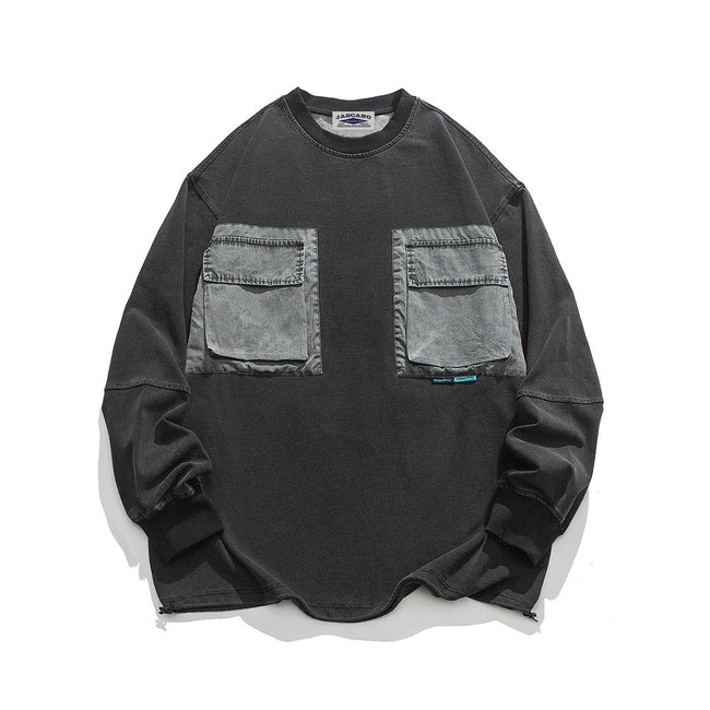 Washed Crew Neck Sweatshirt Hover Image