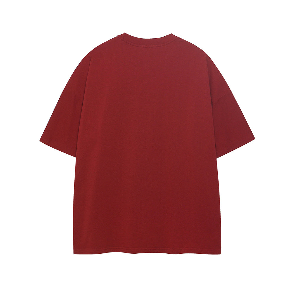 Retro letter short sleeves