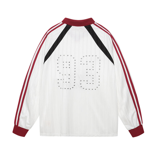 Contrast color stitching sweatshirt Main Image