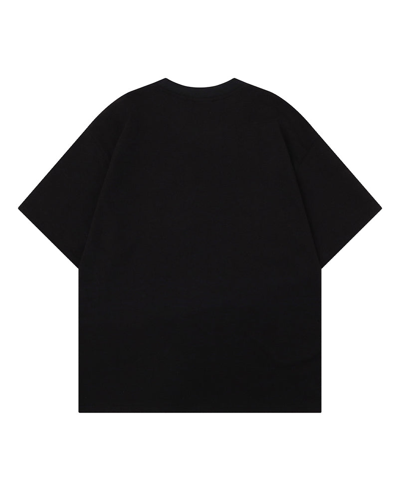 Retro letter short sleeves