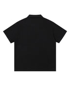 Contrast color loose short sleeves