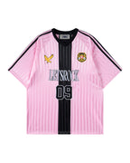 Striped athletic T-shirt