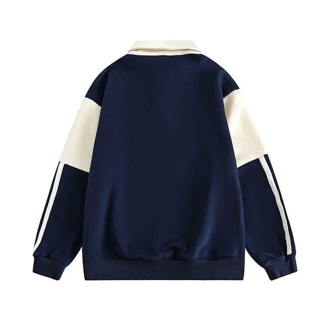 Color-blocked collared sweatshirt Main Image