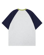 Casual Colorblock Short-Sleeved Shirt